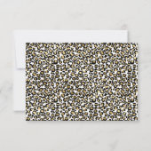 エレガントなレパード ゴールド トリム RSVP (裏面)