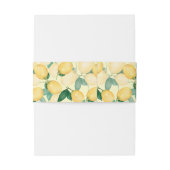 エレガントなレモンとグリーン 招待状ベリーバンド (裏面例)