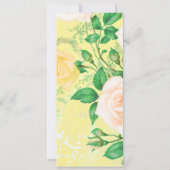 エレガントなレモンイエローのガーデンウェディング招待状 招待状 (裏面)