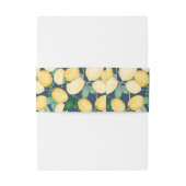 エレガントなレモン ネイビー 招待状ベリーバンド (裏面例)