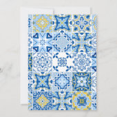 エレガントなレモン メディテレーニアンベイビーシャワー 招待状 (裏面)