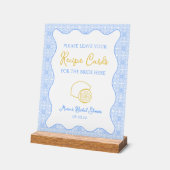 エレガントなレモン レシピ カード サイン ブライダル シャワー (傾斜)