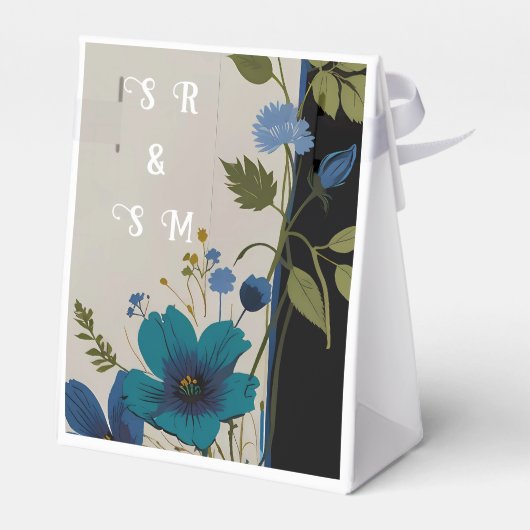 エレガントなレースのウェディングインビテーションコレクション フェイバーボックス (裏面サイド)