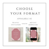 エレガントなレースのピンクの赤ちゃんの女の子の洗礼 招待状