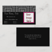 エレガントなレースの上層はあなたの写真の名刺を加えます 名刺 (正面/裏面)