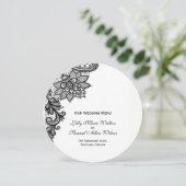 エレガントなレースメニューカード メニュー (スタンド正面)