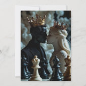 エレガントなロイヤルウェディングの招待状 案内状 (裏面)