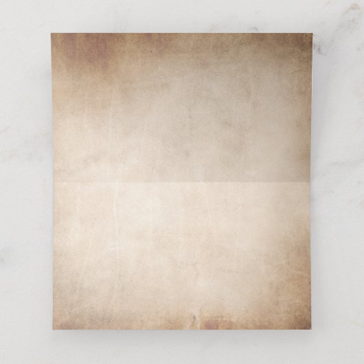 エレガントなロイヤルブルーローズゴールドのクラウンパーチメント プレイスカード (内部開封)