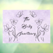 エレガントなロゴ 女性 ボディケア マーケティング パープル ウィンドウサイン (シート3)