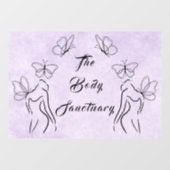 エレガントなロゴ 女性 ボディケア マーケティング パープル ウィンドウサイン (シート)