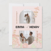 エレガントなロマンチックフォトウェディング招待状 招待状 (正面)