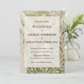 エレガントなロマンチックフォトスクリプトモダンウェディング 招待状 (スタンド正面)