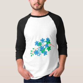 エレガントなロングリーフ ラインアート | ミニマルボタニカル Tシャツ