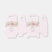 エレガントなローズのブライダルシャワー フェイバーボックス (折り畳みなし)