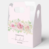 エレガントなローズのブライダルシャワー フェイバーボックス (オープン)