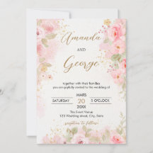 エレガントなローズの植物学的なウェディング