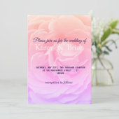 エレガントなローズの結婚式招待状カード 招待状 (スタンド正面)