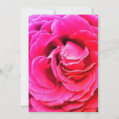 エレガントなローズの結婚式招待状カード 招待状 (裏面)