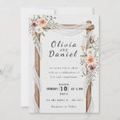 エレガントなローズの結婚式招待状 招待状 (正面)