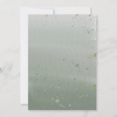 エレガントなローズの花の少女 洗礼 祈りのカード 招待状 (裏面)