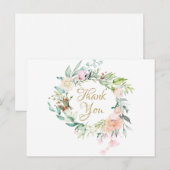 エレガントなローズの花束 ビジネス感謝 ポストカード (正面/裏面)