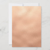 エレガントなローズゴールドのグリッター スクリプト 21歳の誕生日 招待状 (裏面)