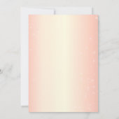 エレガントなローズゴールドのスイート16誕生日パーティー 招待状 (裏面)