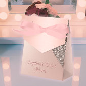 エレガントなローズゴールドのブライダルシャワー フェイバーボックス