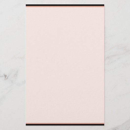 エレガントなローズゴールドのブラックステーショナリー 便箋 (裏面)