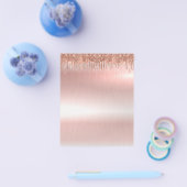 エレガントなローズゴールドのブランケットフライヤー チラシ (シングル)