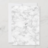 エレガントなローズゴールドの銅のパームツリー大理石の結婚式 招待状 (裏面)