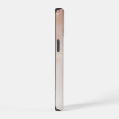 エレガントなローズゴールド大理石 iPhone 15ケース (右側面)
