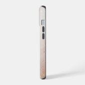エレガントなローズゴールド大理石 iPhone 15ケース (左側面)