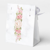 エレガントなローズフラワー カスタマイズ フェイバーボックス (裏面サイド)