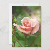 エレガントなローズリラックスガーデン退職パーティー 招待状 (裏面)