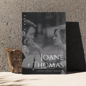 エレガントなローマン フォントの写真 ウェディング セーブ・ザ・デート