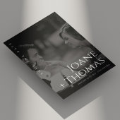 エレガントなローマン フォントの写真 ウェディング セーブ・ザ・デート