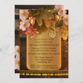 エレガントなワイナリーでの結婚式の招待状(披露宴のみ) 招待状 (正面/裏面)