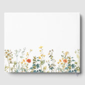 エレガントなワイルドフラワーのブライズシャワー ゲストブック (裏面)