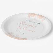 エレガントなワイルドフラワーの水彩画 ブライダルシャワー ペーパープレート (アングル)