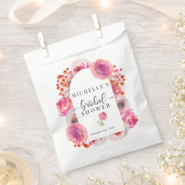 エレガントなワイルドフラワーズ | ボヘミアンスタイルのブライダルシャワー フェイバーバッグ