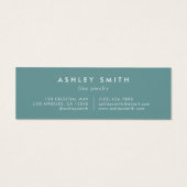 エレガントなワイルドフラワーフィールドイヤリングディスカード (裏面)