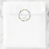 エレガントなワイルドフラワー ラウンドシール (バッグ)