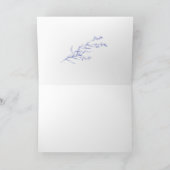 エレガントなワイルドフラワー 花の折りたためる感謝カード サンキューカード (内部)