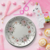 エレガントなワイルドフラワー 花柄のサマウェディング ペーパープレート (パーティー)