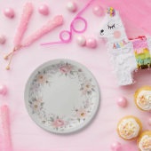 エレガントなワイルドフラワー 花柄のサマウェディング ペーパープレート (パーティー)