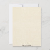 エレガントなワインチェックのブライズシャワー招待状 招待状 (裏面)