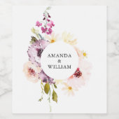 エレガントなワインボトルラベル ワインラベル (シングルラベル)