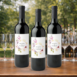 エレガントなワインボトルラベル ワインラベル