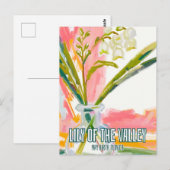 エレガントなワスレナグサ ５月の誕生月の花 ポストカード (正面/裏面)